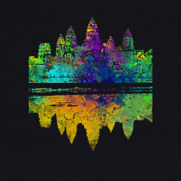 Colourful Angkor Wat by Seraphine